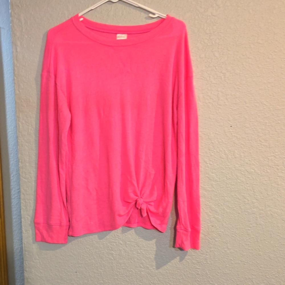 Hot pink so soft ribbed long sleeve